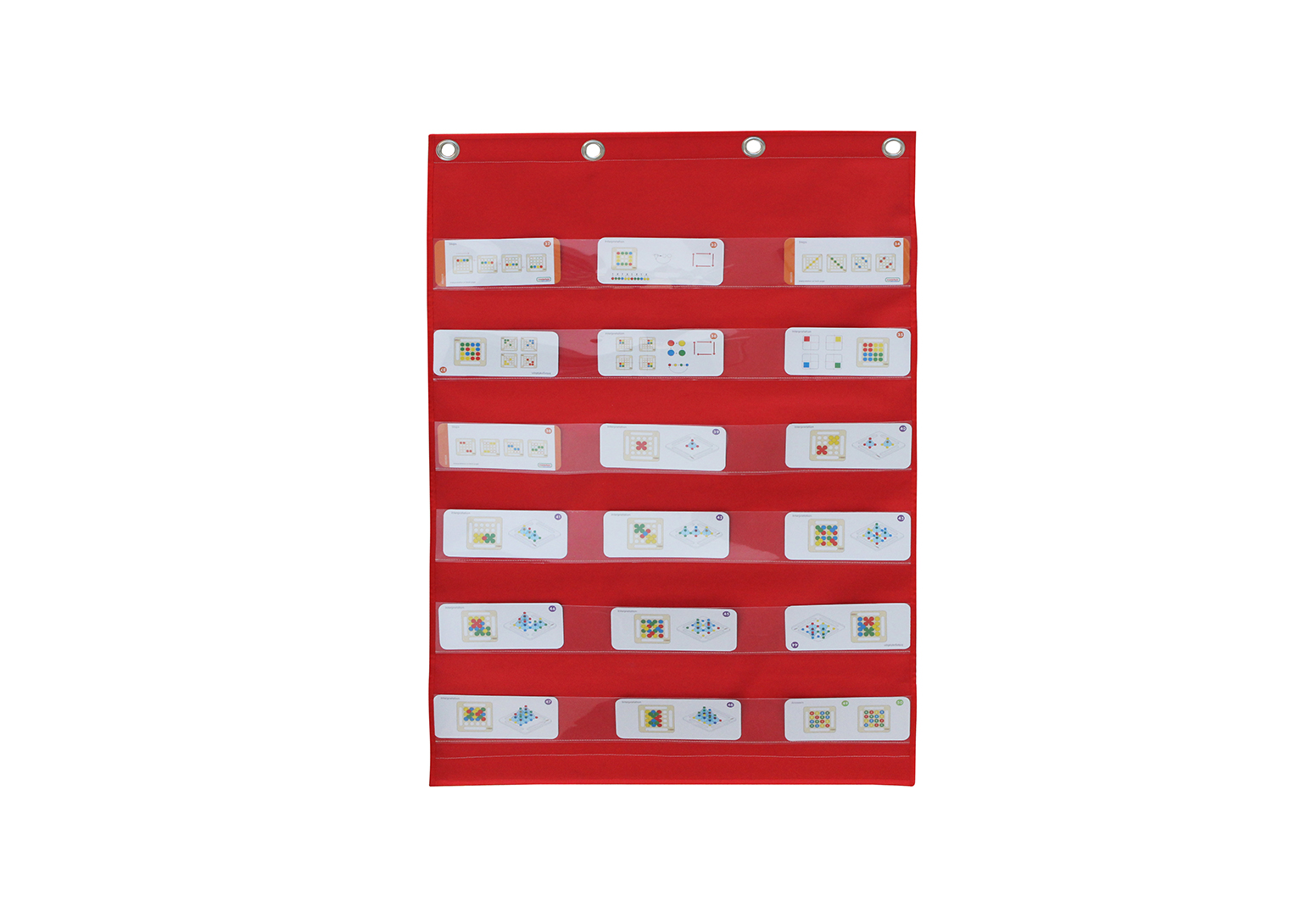 Learning Card Pocket Chart and Velcro Attaching Fabric Surface Double - Sided Hanger Cloth